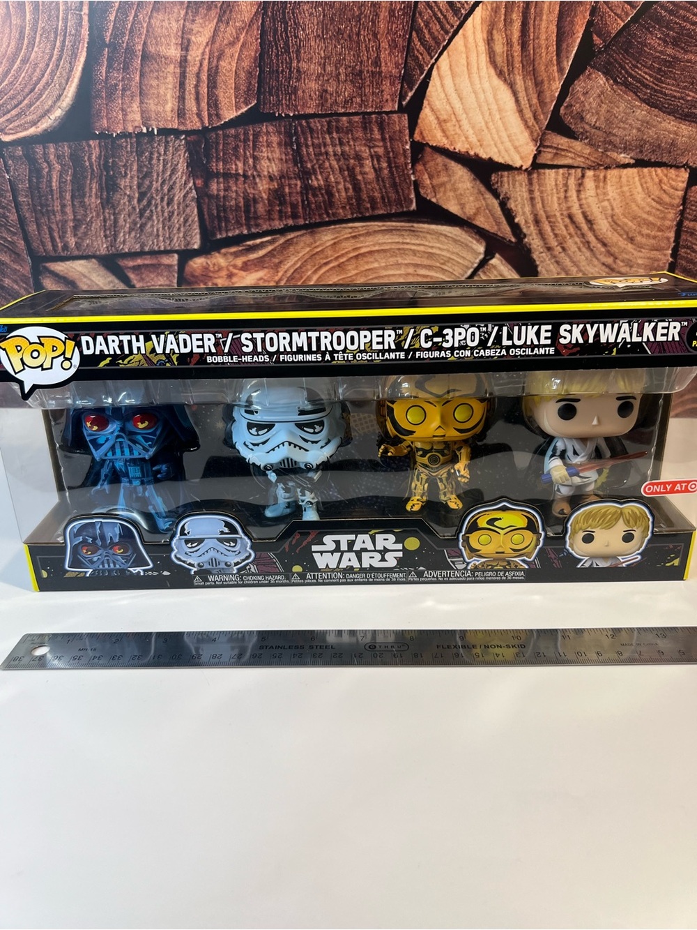 DARTH VADER STORMTROOPER C-3PO LUKE 4 PACK STAR WARS TARGET FUNKO POP 2022